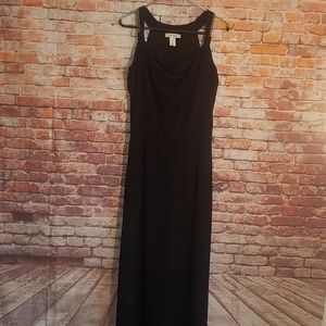 White house black market sleeveless maxi dress
